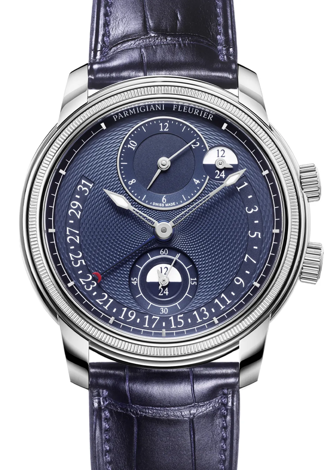 Parmigiani Fleurier Toric Hemispheres Retrograde Steel Blue