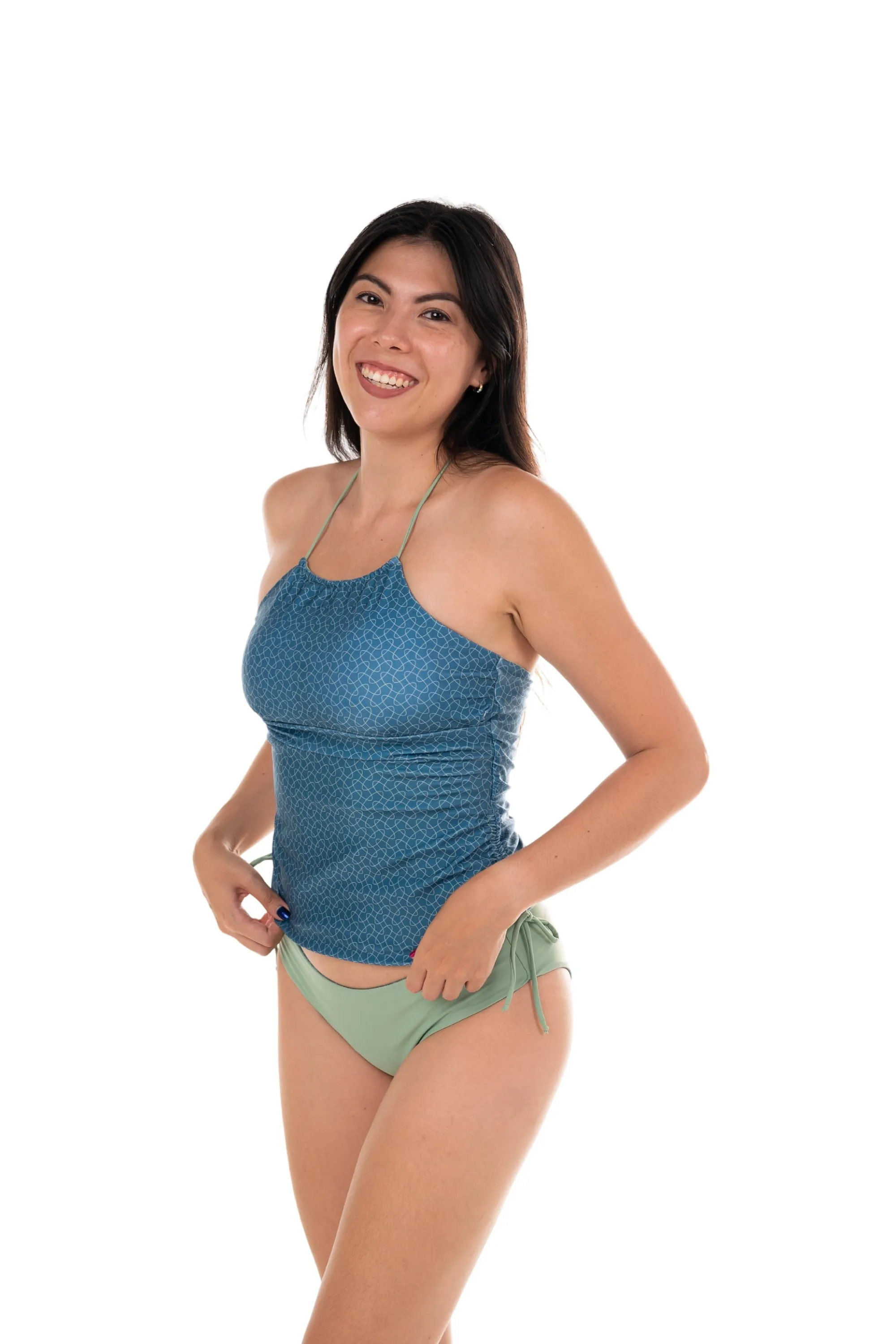 Playa Blanca Sculpting Tankini Top - Reversible