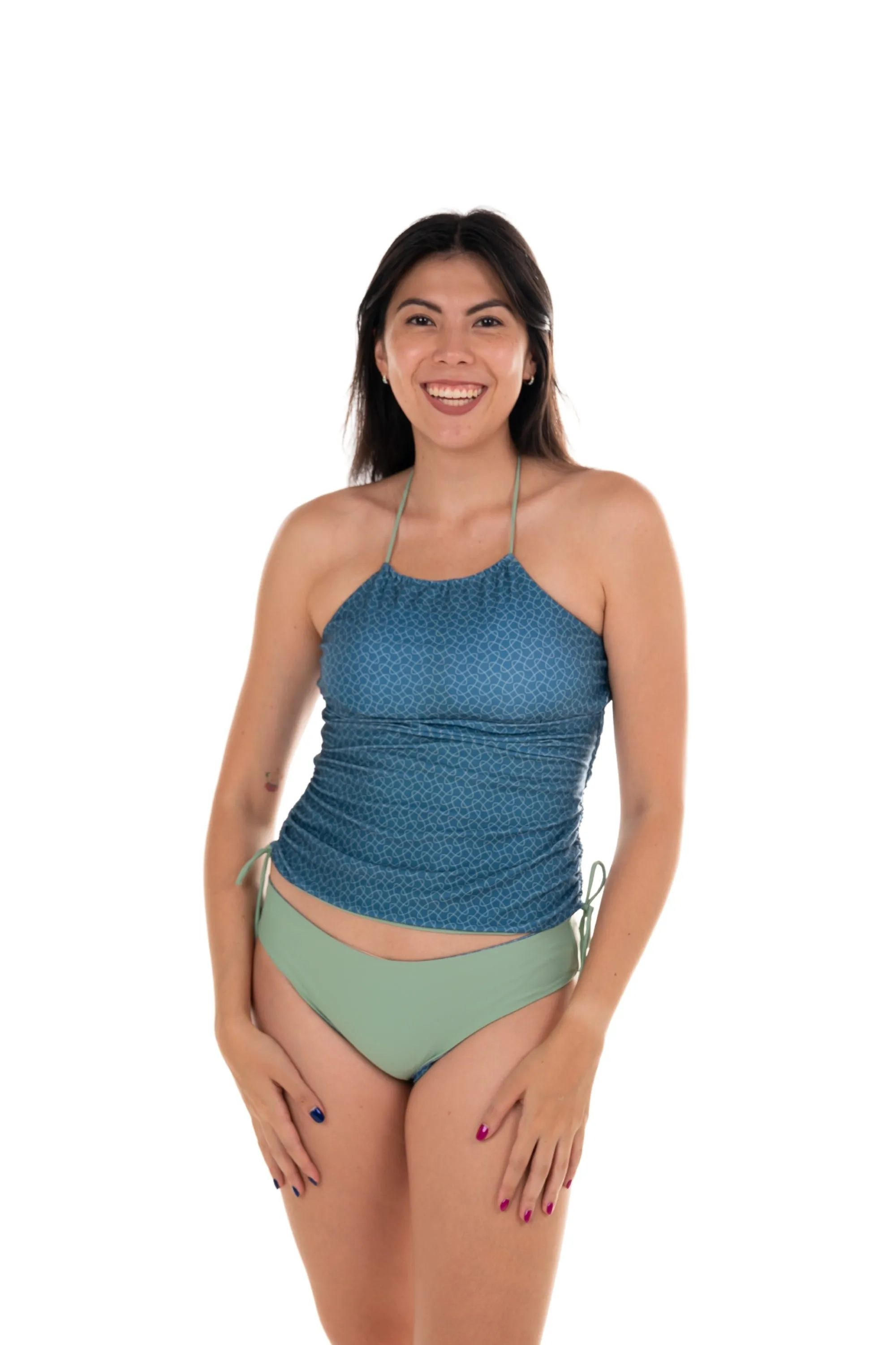 Playa Blanca Sculpting Tankini Top - Reversible