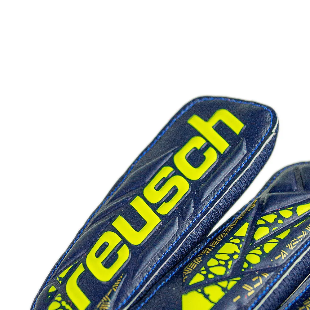 Reusch Starter Solid Junior GK Gloves (Blue/Yellow)