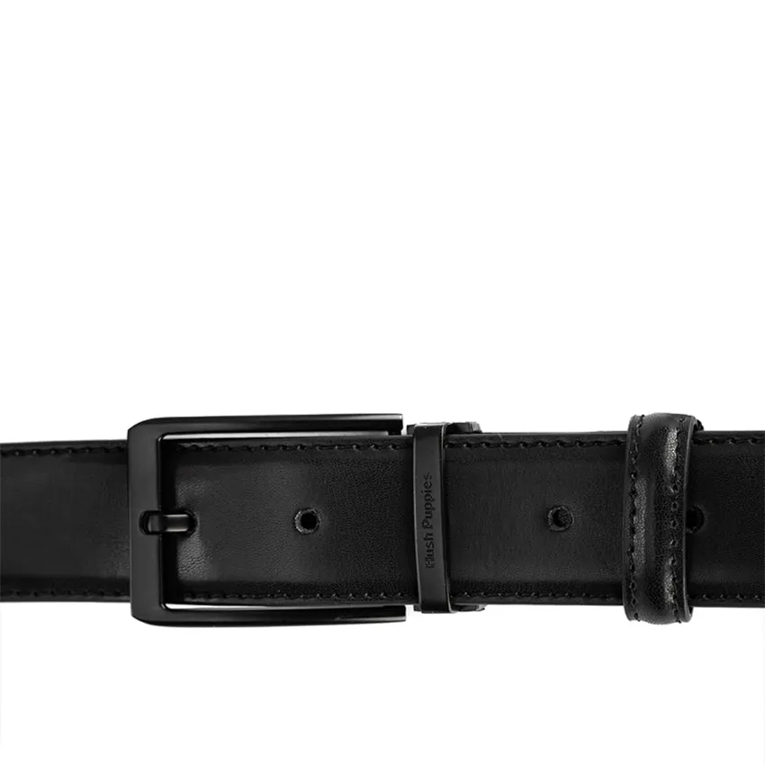 River Pin Clip Men's Belt - Black