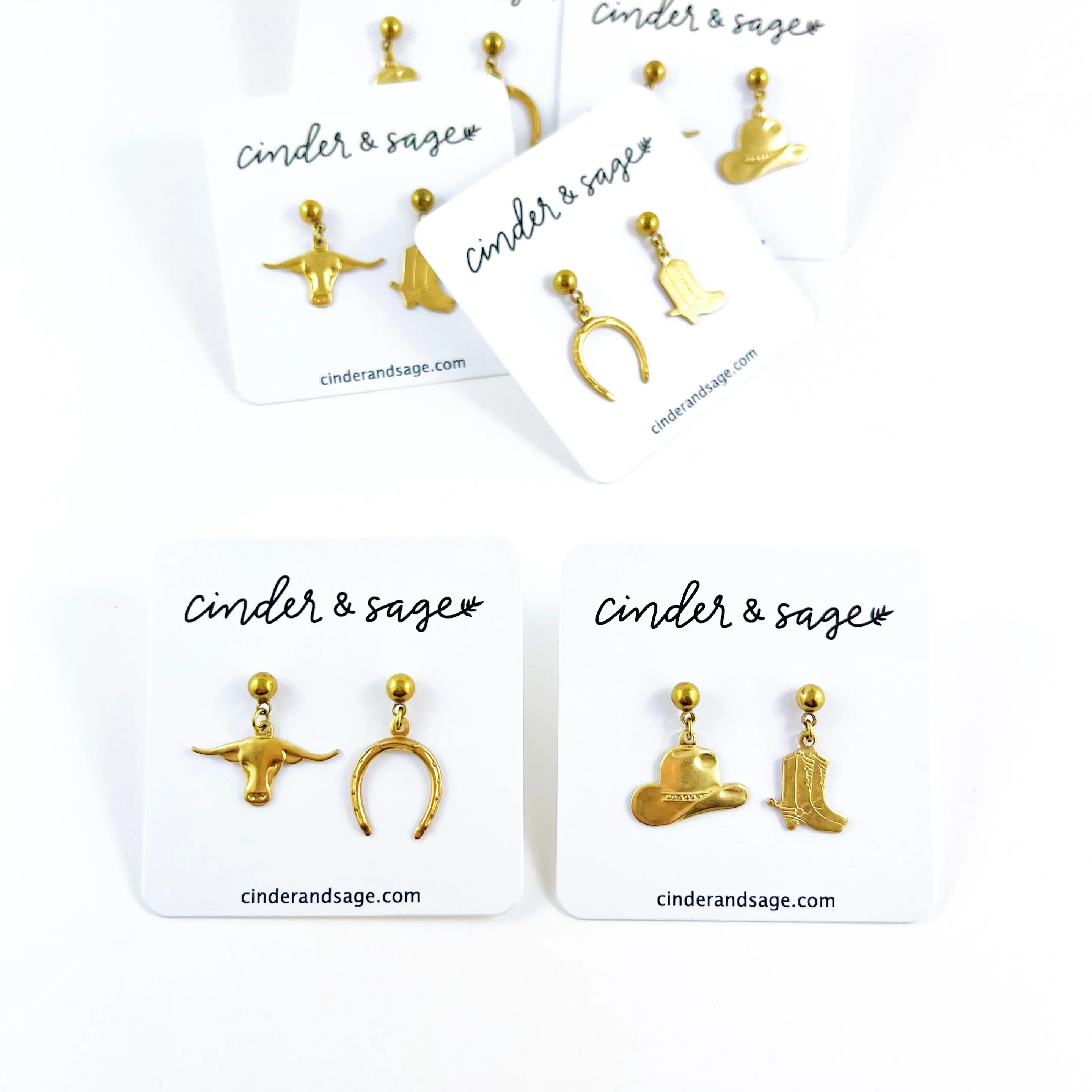 “Saddle Up” Earrings - Gold