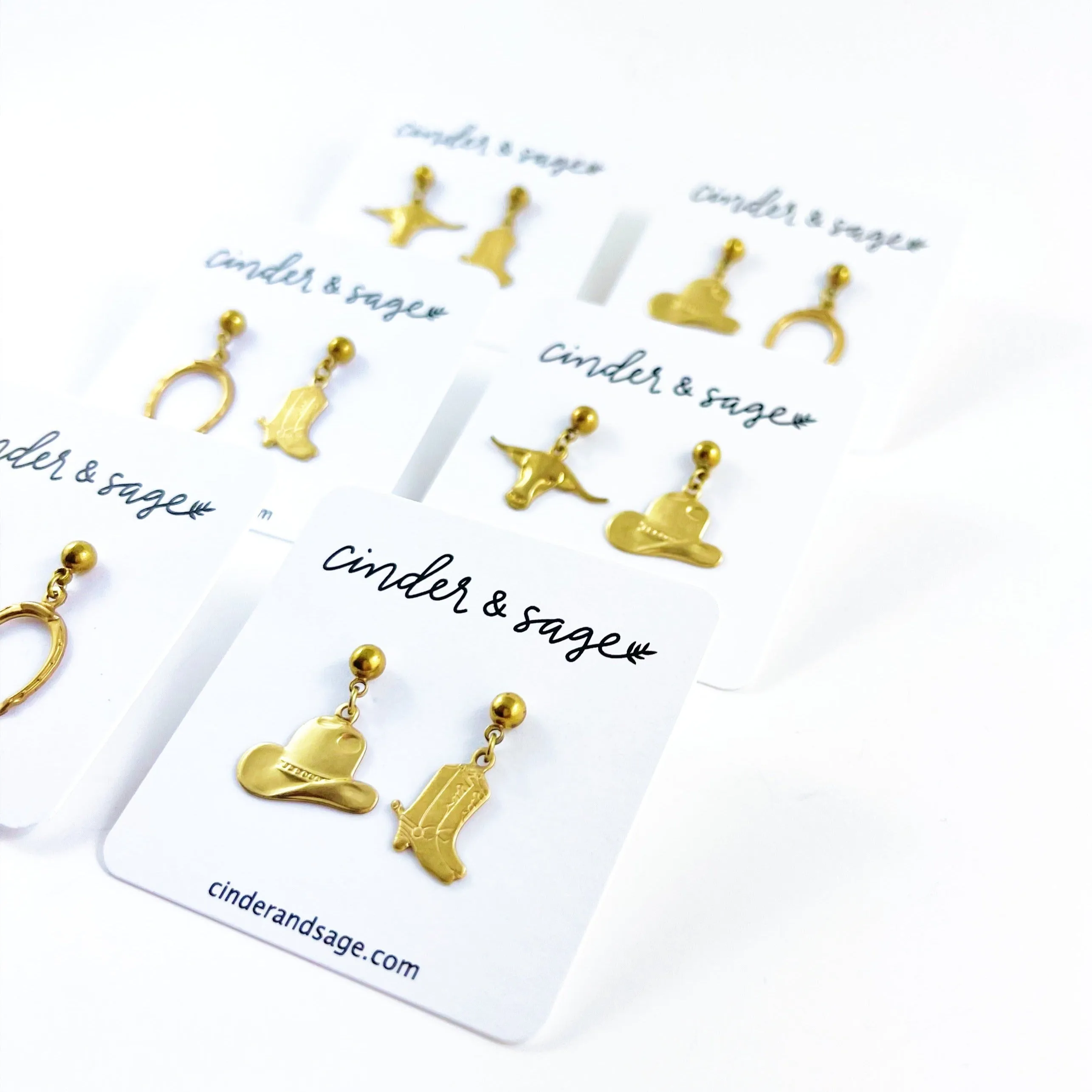 “Saddle Up” Earrings - Gold