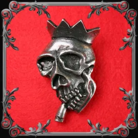 Screaming Kings Skull Belt Buckle