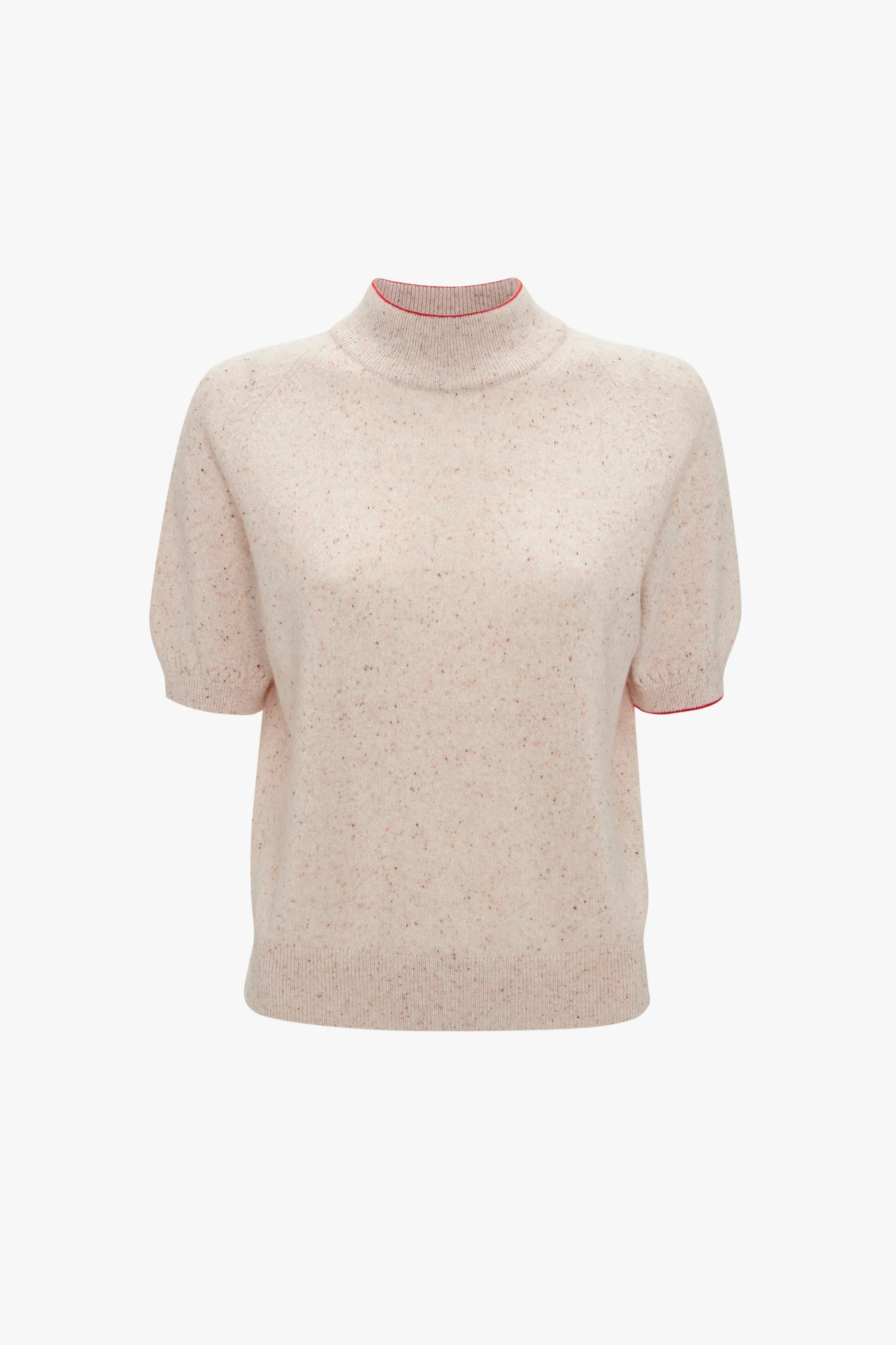 Short Sleeve Top In Nougat