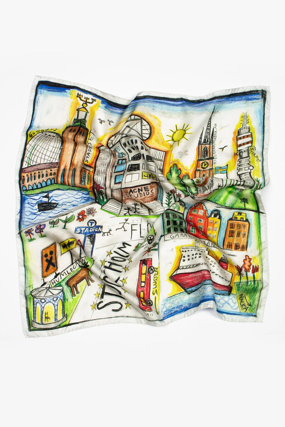 Stockholm Print Scarf Multi