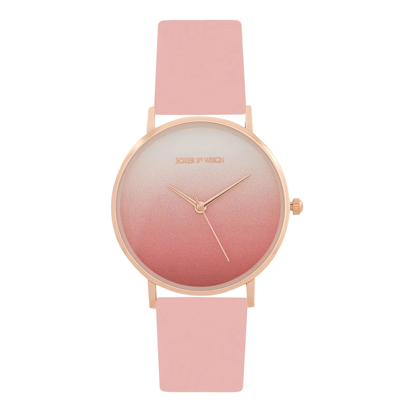 Sunrise Pink PU Strap Watch