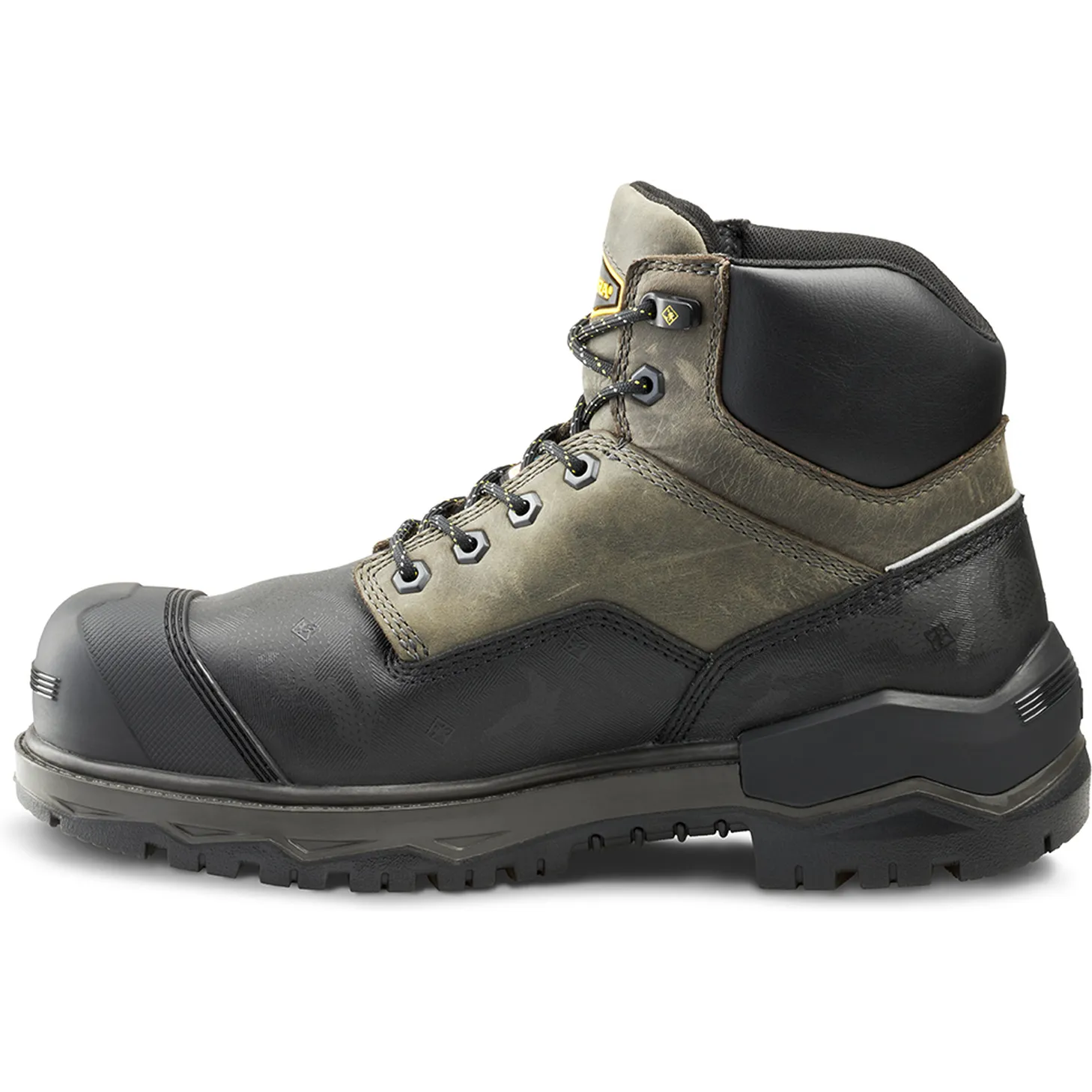 Terra Men's Gantry 6" Nano Comp Toe  WP Work Boot -Gray- 4T8VGY