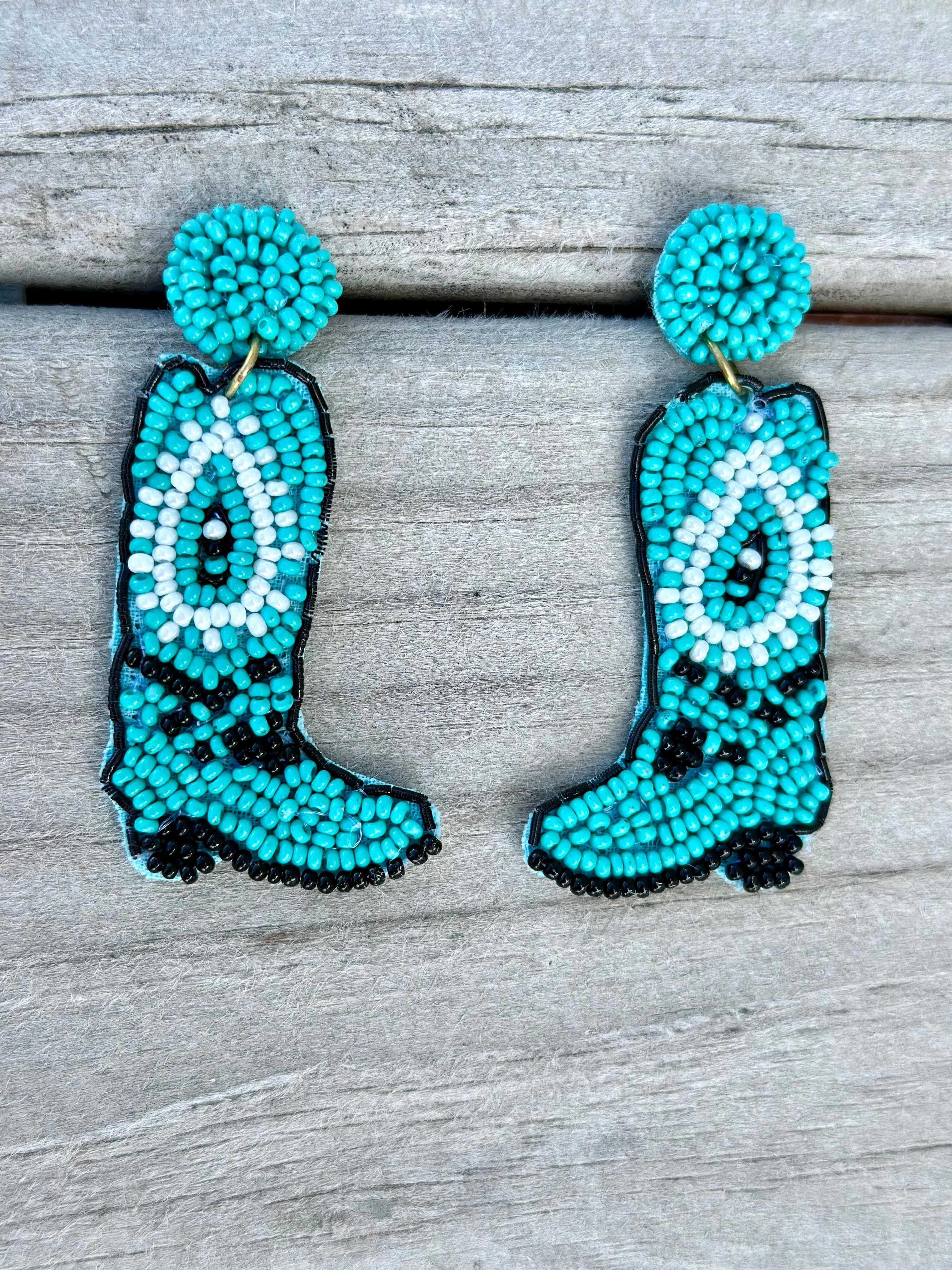 The Bali Beaded Boot Earrings