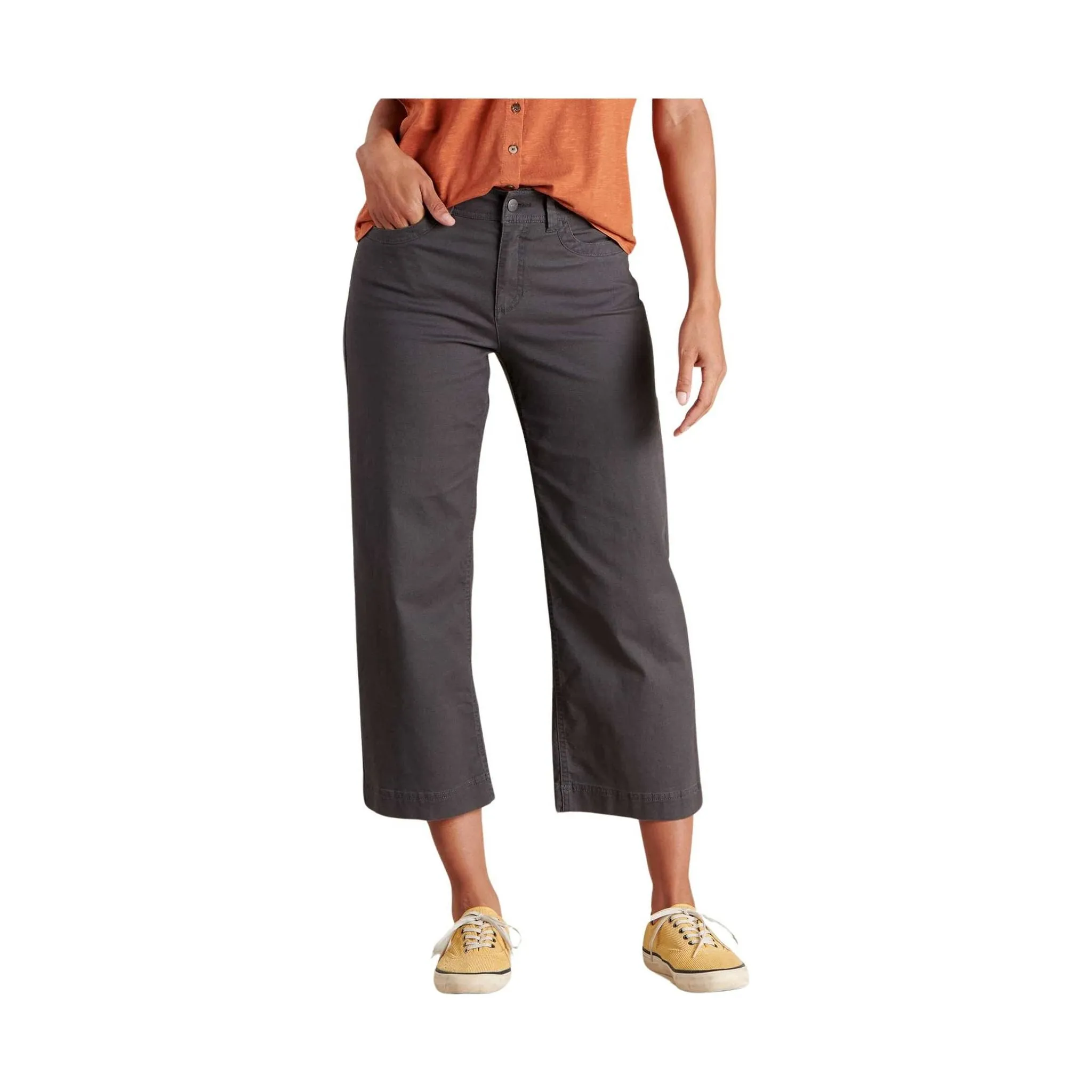 Toad & Co Women's Earthworks Wide Leg Pant - Soot