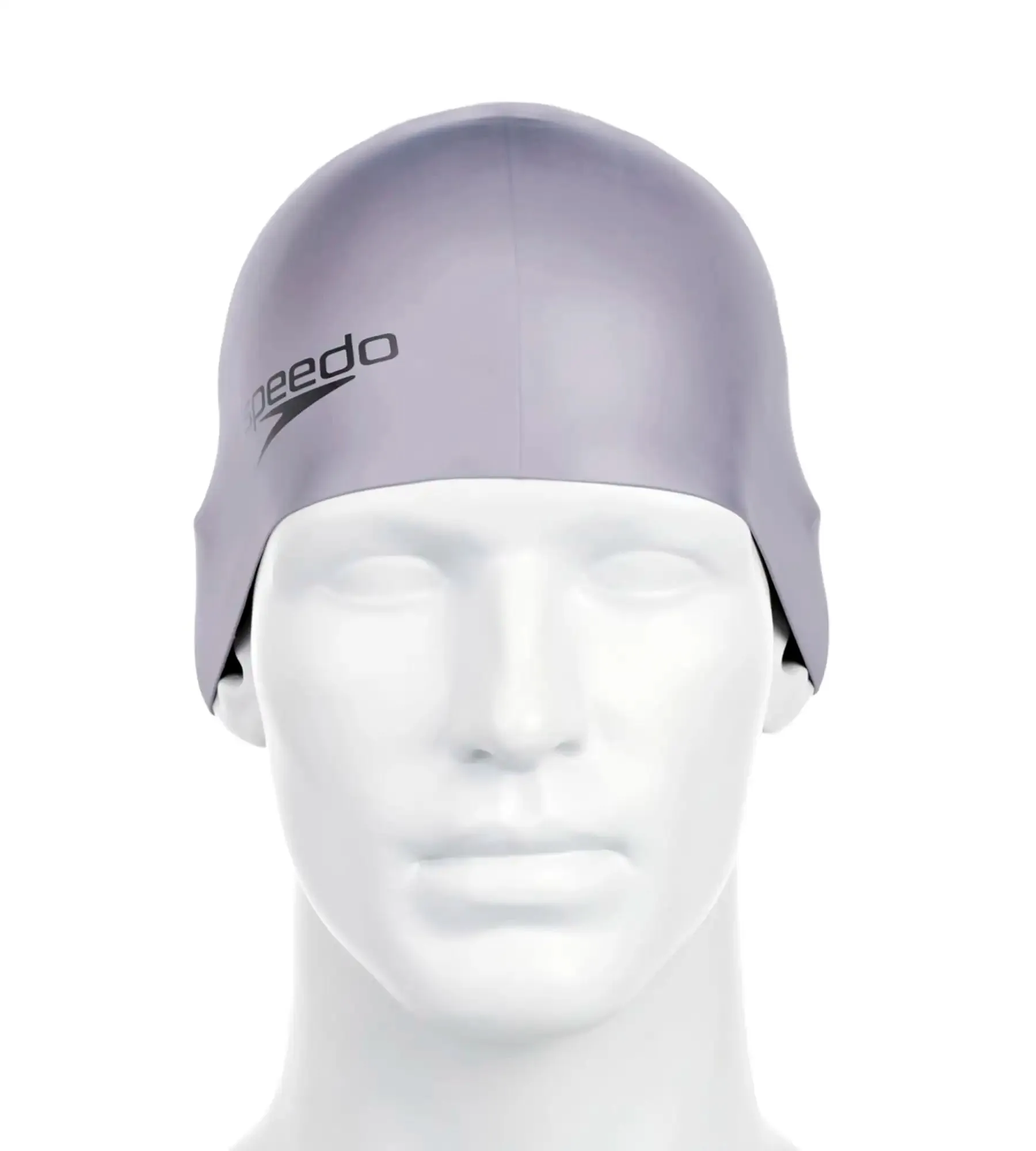 Unisex Adult Moulded Silicone Swim Cap - Grey