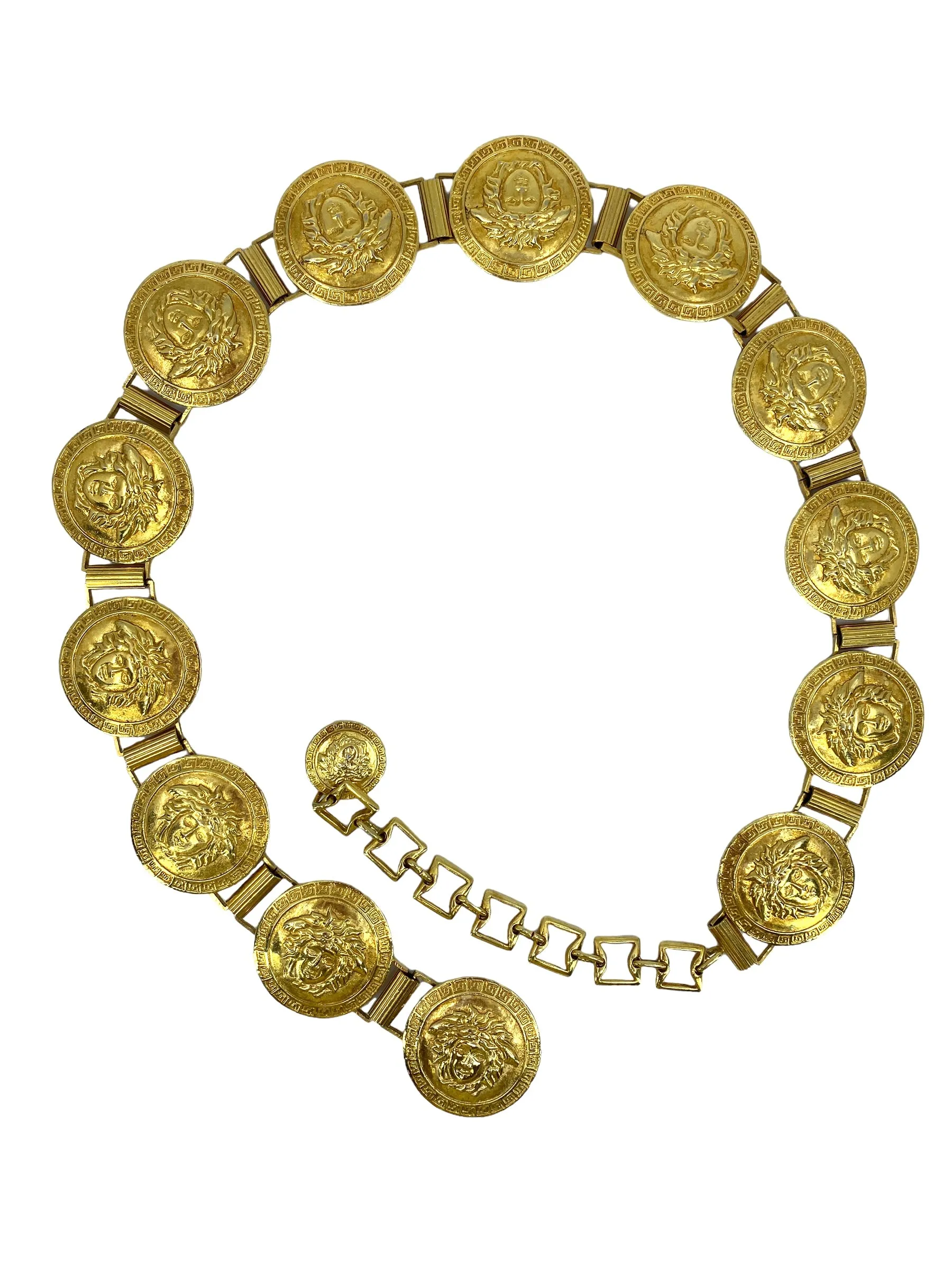 Versace Gold Coin Belt