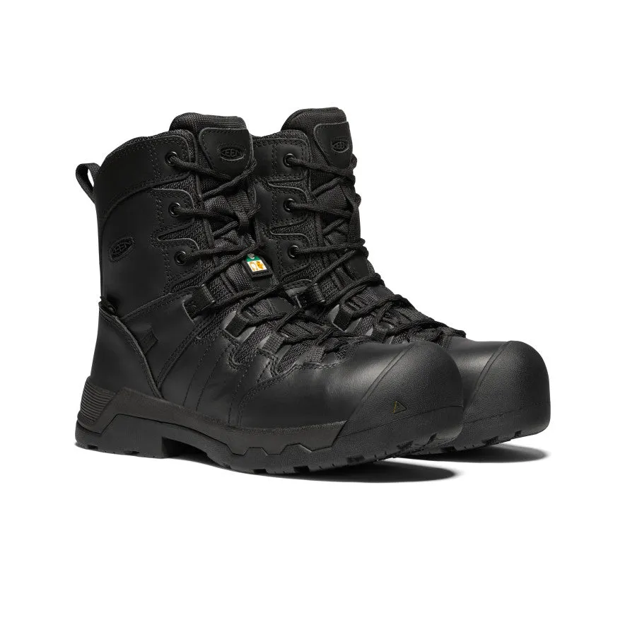 Women's CSA Oshawa  8" Side Zip Waterproof Boot (Carbon-Fiber Toe)  |  Black/Black